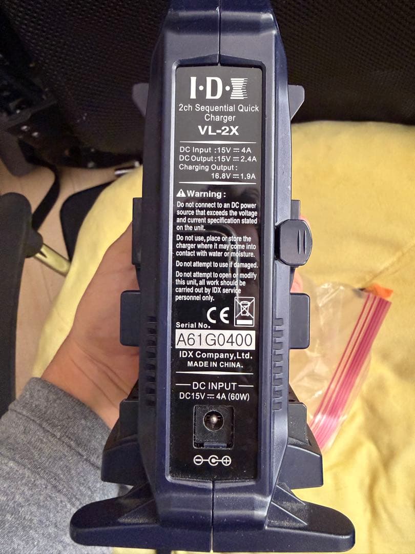 ビデオカメラ IDX VL-2X 2ch Quick Charger