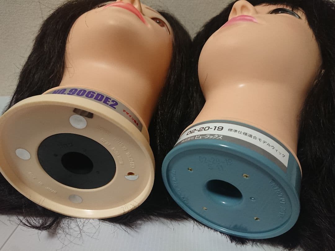 練習用ウィッグ 7体