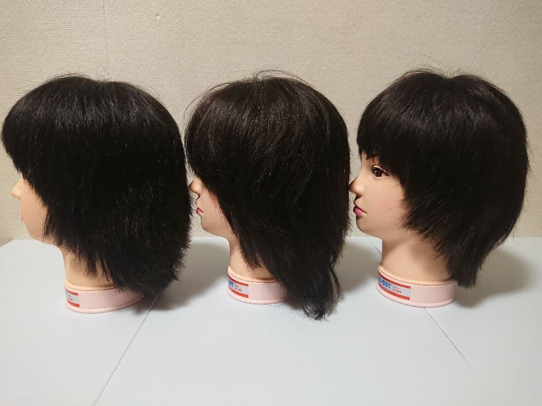 練習用ウィッグ 7体