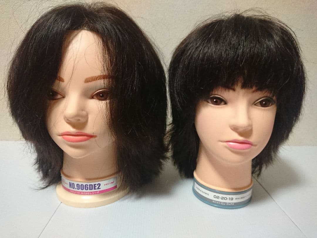 練習用ウィッグ 7体