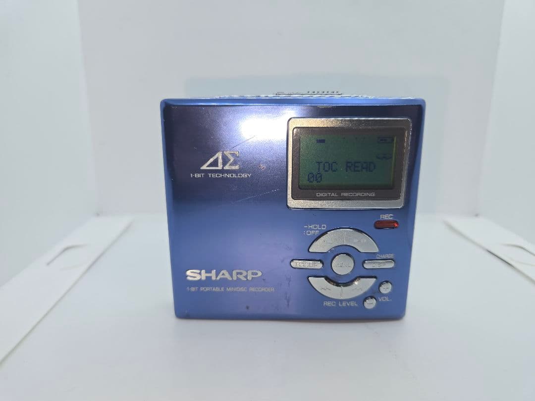 SHARP 1-bit ポータブルMDレコーダー　MD-DR7-A（ブルー）