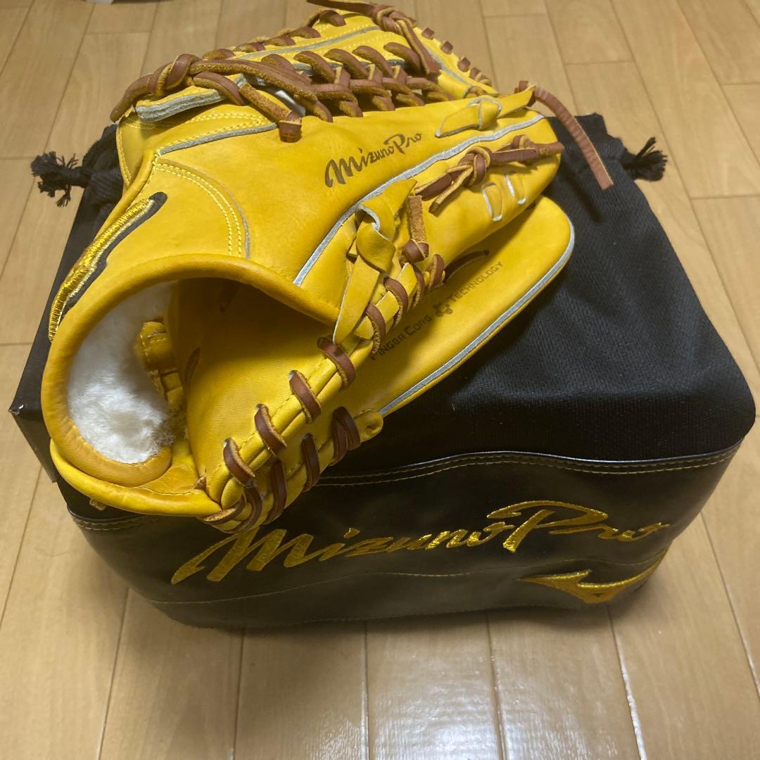 最終価格‼️Mizuno Pro 軟式グローブ イエロー