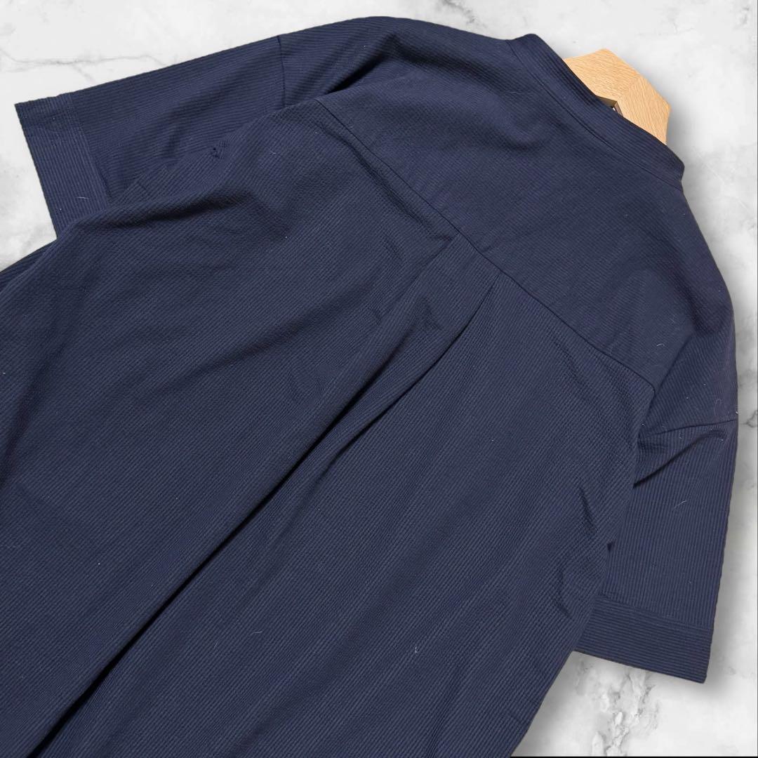 タグ付き 現行 自由区 サッカーストライプ チュニック プルオーバー カットソー