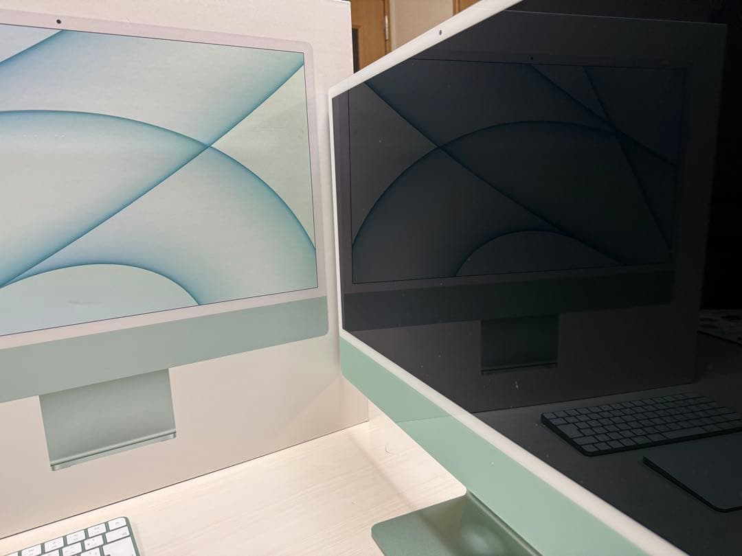 iMac ミントグリーン キーボード・トラックパッド付き