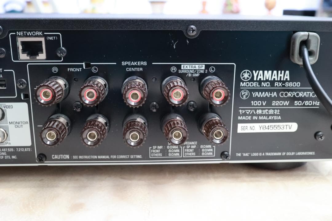 YAMAHA RX-S600 AVレシーバーアンプ　ホームシアター
