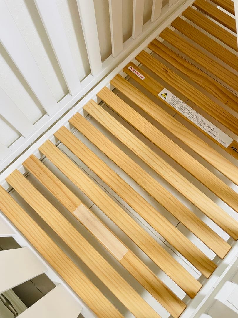 Boori 3in1 6歳まで ベビーベッド ジャズ 天然木製 白 マットレス