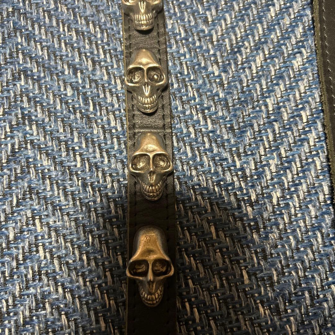 hide スカルデザイン レザーストラップ