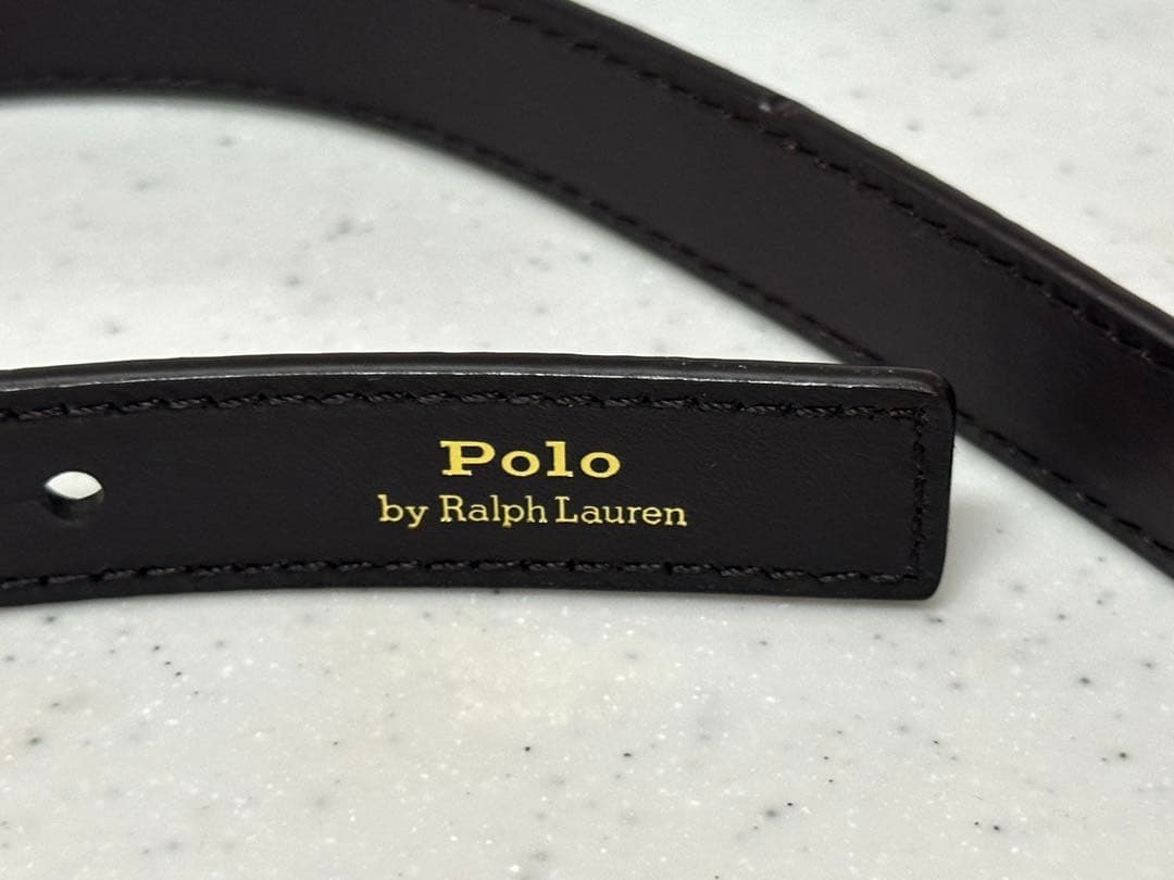 ¥32,000 ポロラルフローレン ベルト 深緑色 新品未使用
