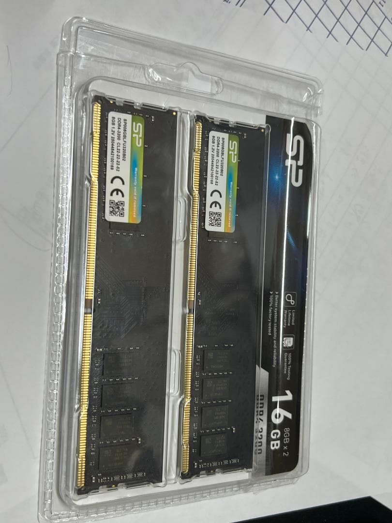 シリコンパワー ddr4 メモリ DDR4 3200 16GB (8GBx2枚