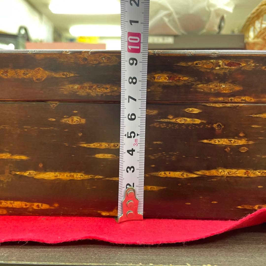 お値下げ　桜皮細工　総皮合口文庫　らでん紅しだれ