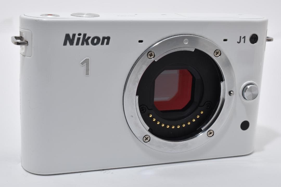 超美品 ニコン J1 ミラーレスデジタルカメラボディホワイト Nikon