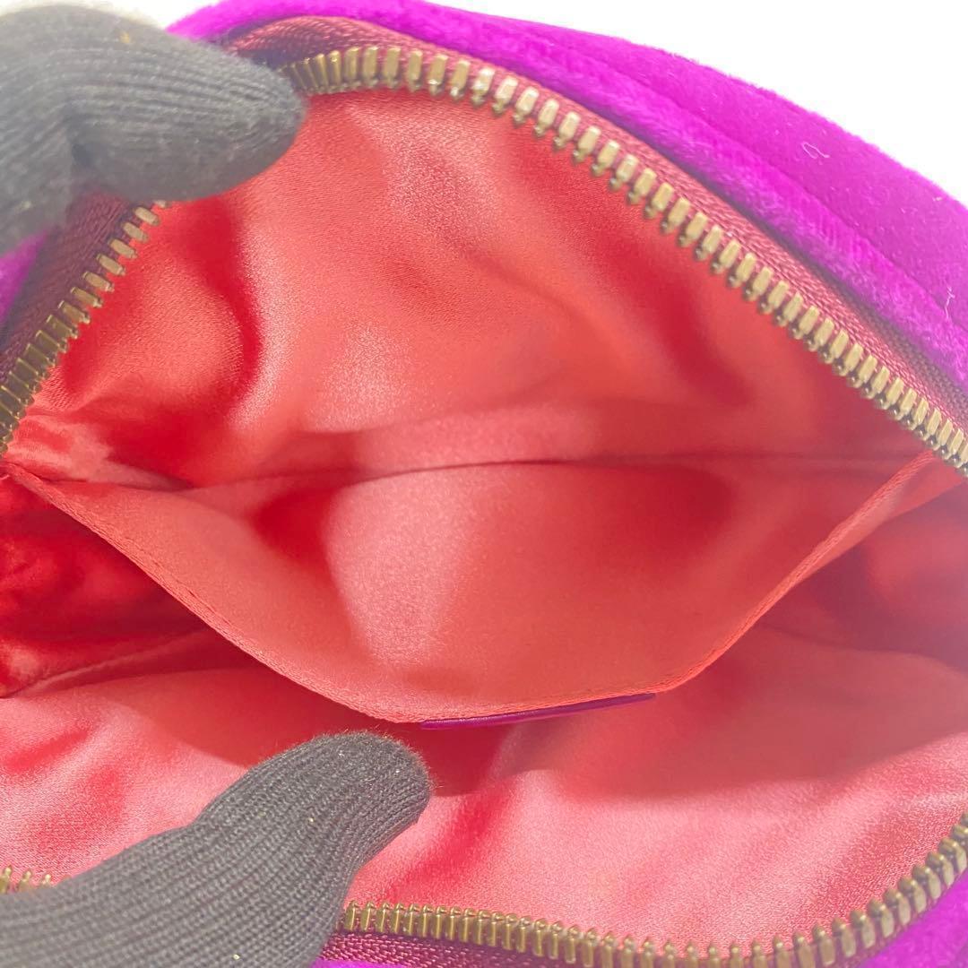 【美品】GUCCI マーモント ベロア ボディバッグ ウエストポーチ パープル