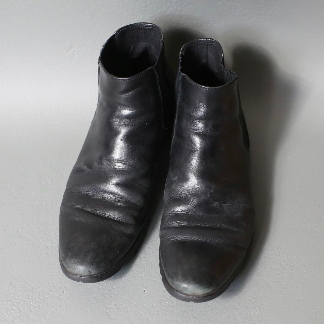 雰囲気◎ 90s~ Side Gore Leather Short Boots