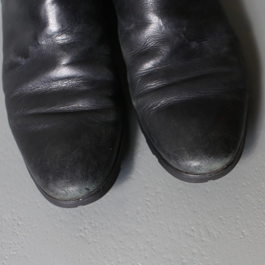 雰囲気◎ 90s~ Side Gore Leather Short Boots