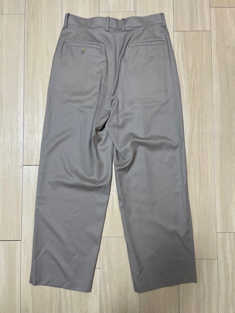 パンツ Cornier WOOL LIGHT GABARDINE WIDE PANTS