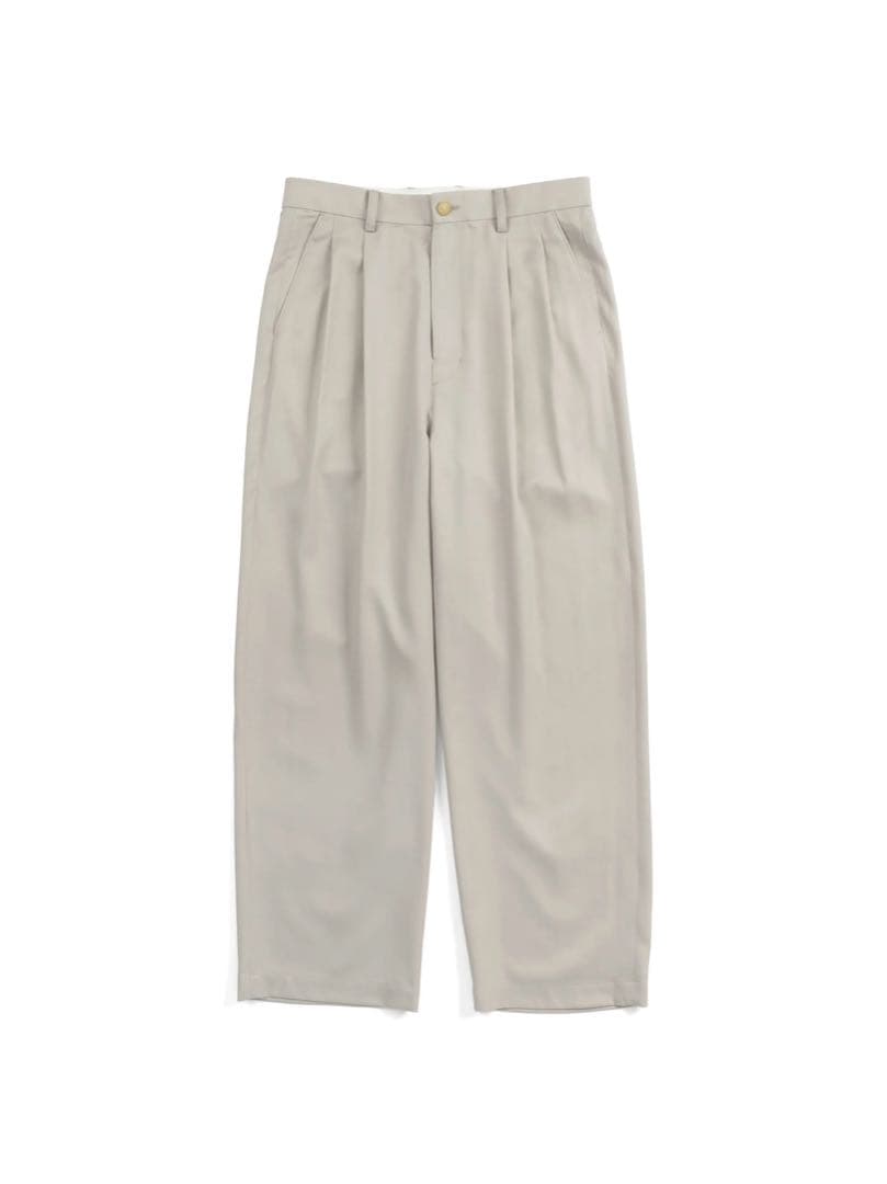 パンツ Cornier WOOL LIGHT GABARDINE WIDE PANTS