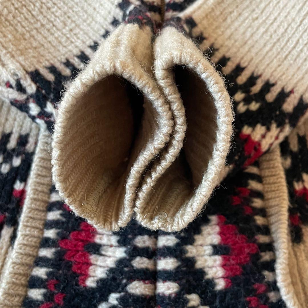 希少70〜80s USA製 PENDLETON カウチンTALON リングジップ