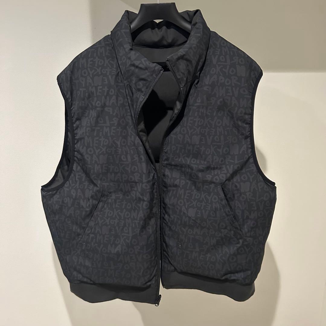 こ*く様 Naptime ナップタイム　中綿リバーシブルベスト　　Lサイズ　黒