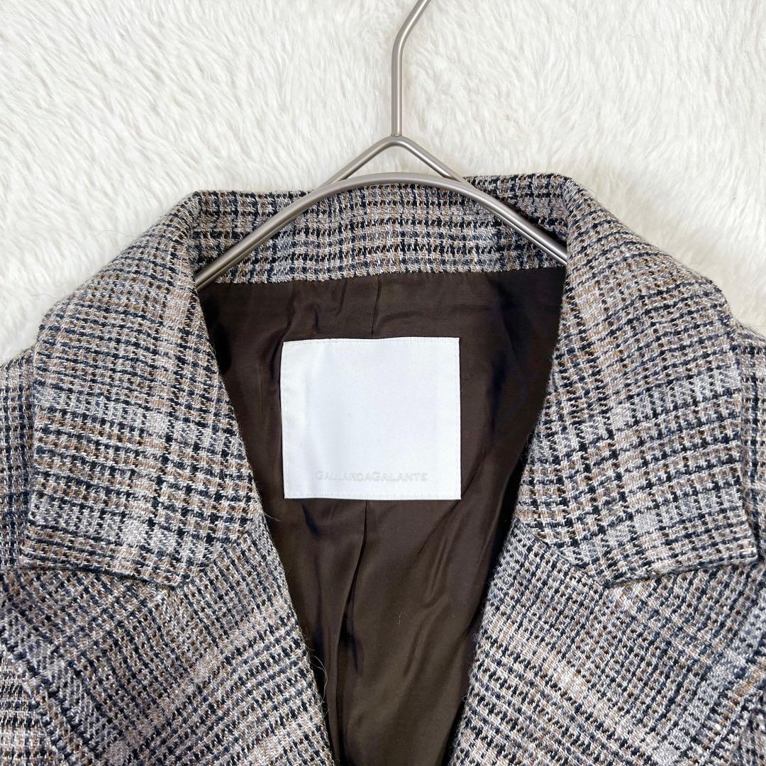 人気✨ガリャルダガランテ 大草直子さんコラボ ピークドラペルジャケット チェック