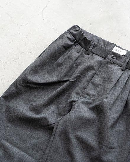 STILL BY HAND スティルバイハンド ウールナイロン4タックパンツ