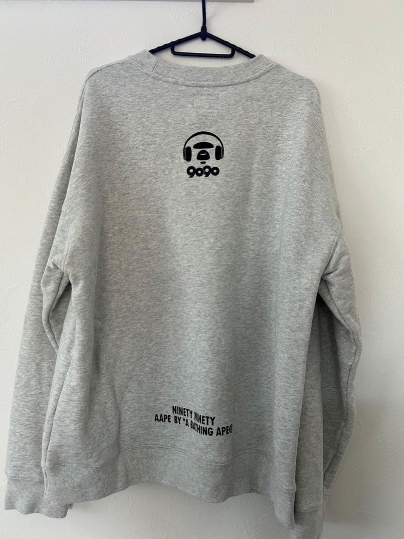 【希少】9090×Aapeコラボ　トレーナー　XLサイズ