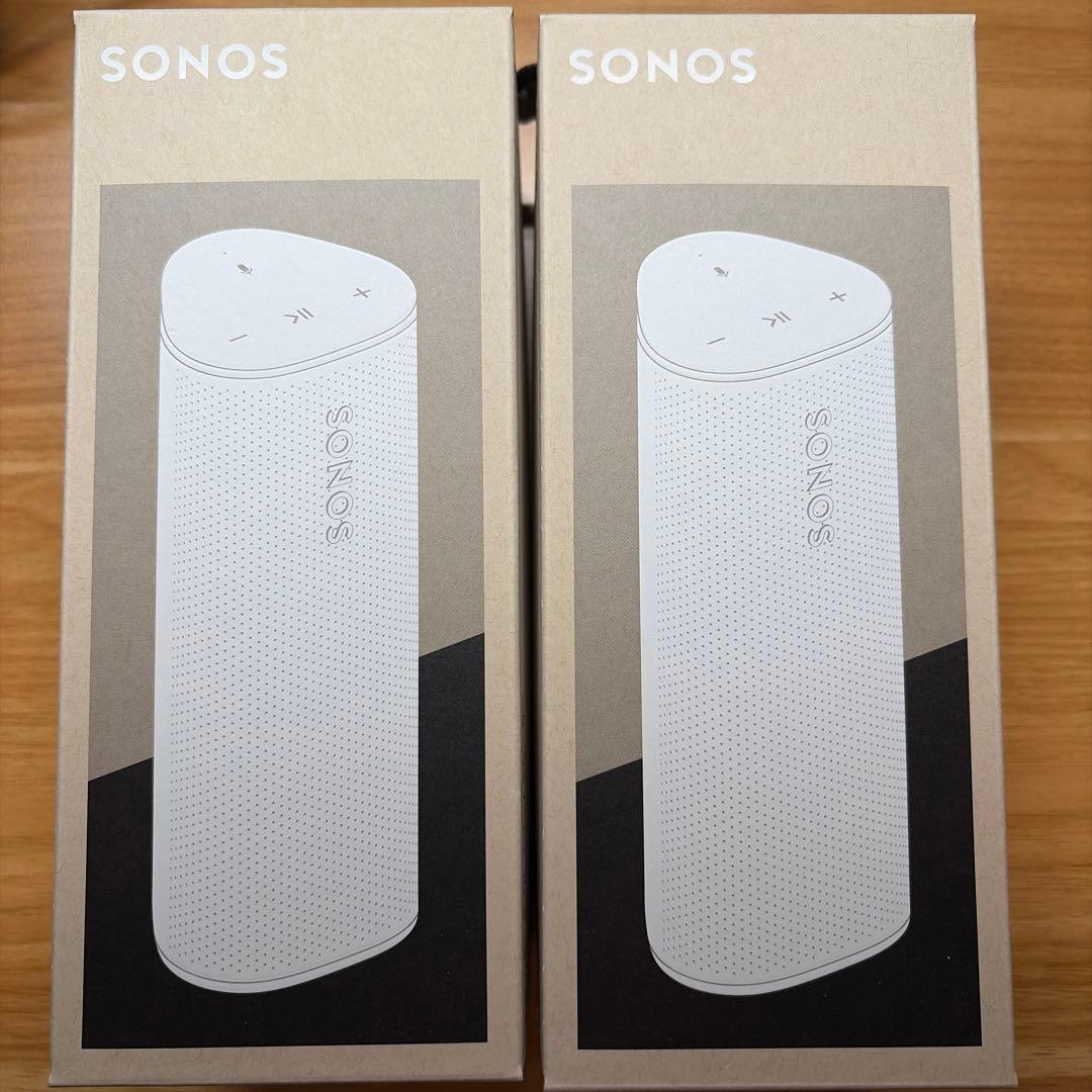 Sonos Roam2 スピーカー Wi-Fi Bluetooth 白2セット