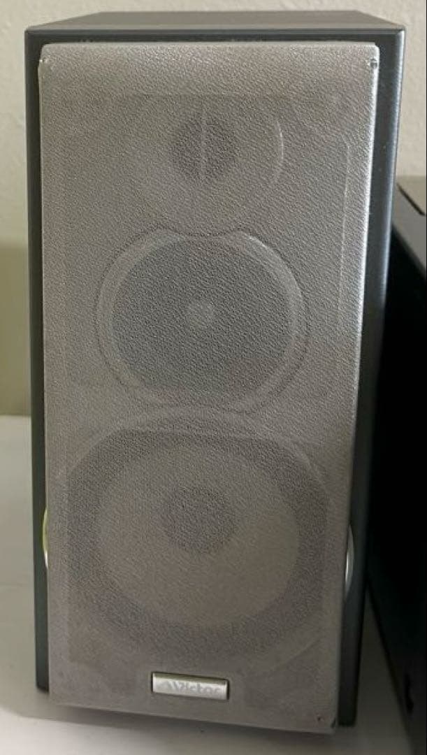 Victor UX-WD72 ミニコンポ シルバー，CD W MD リモコン付き