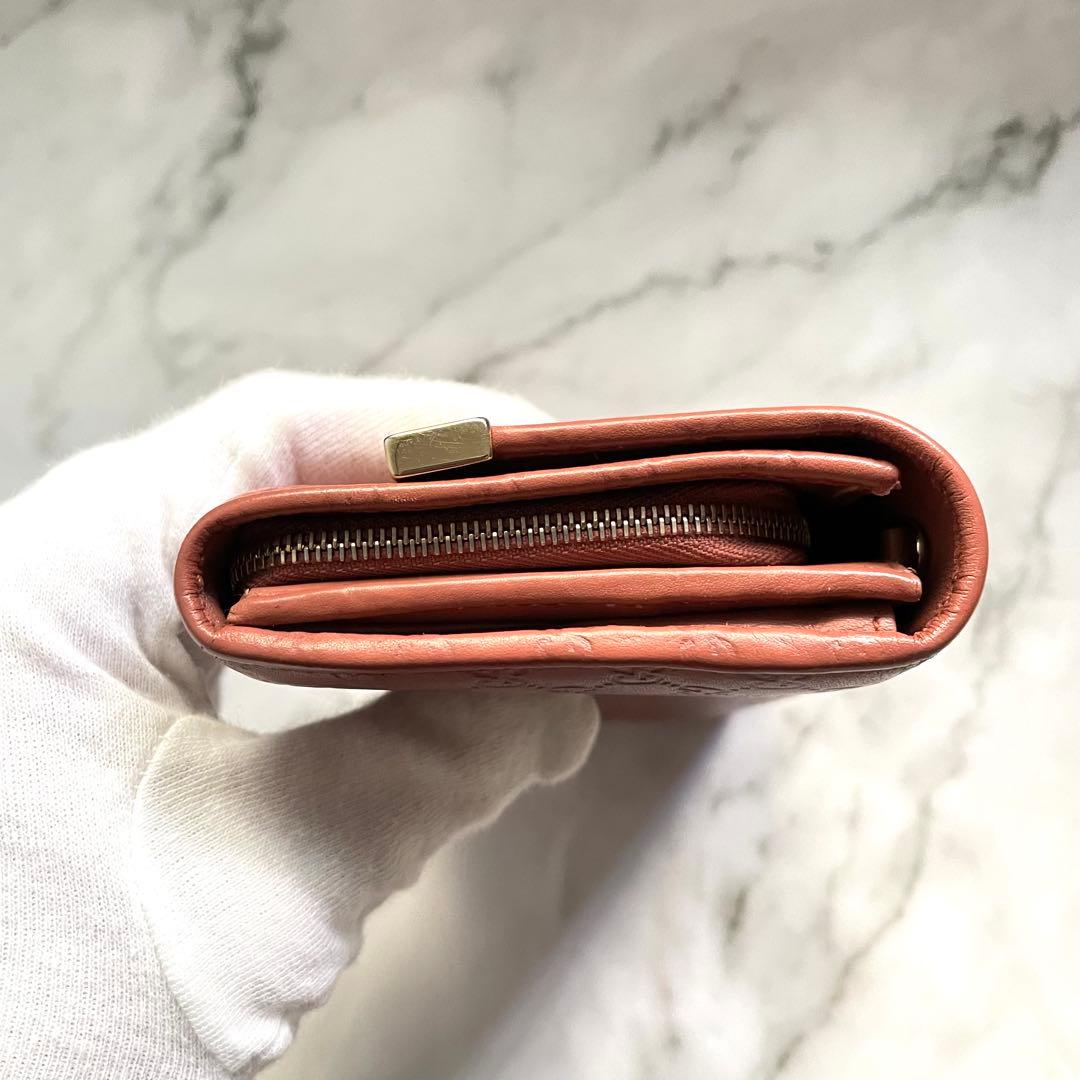 GUCCI グッチ マイクロシマ GGメタルロゴプレート　長財布　0120-②