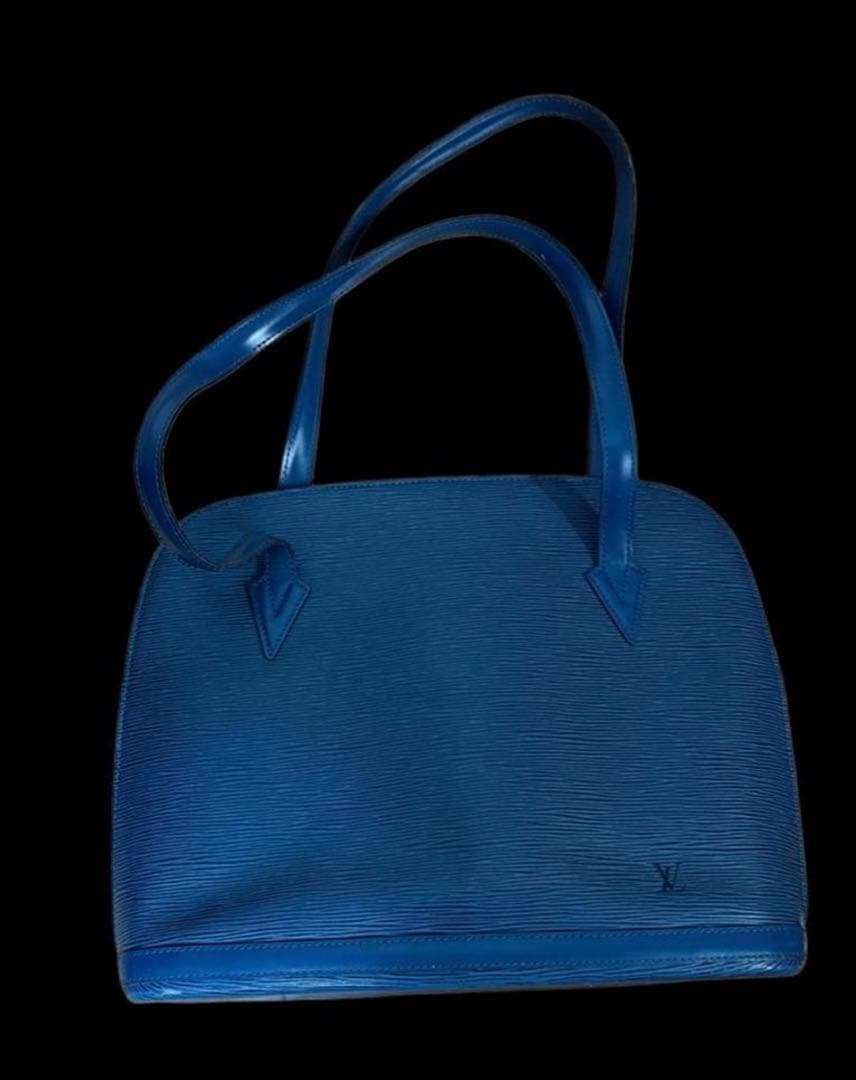 ま*お様 ルイヴィトン　エピ　リュサック　トートバッグ　ハンド　ブルー　肩掛け
