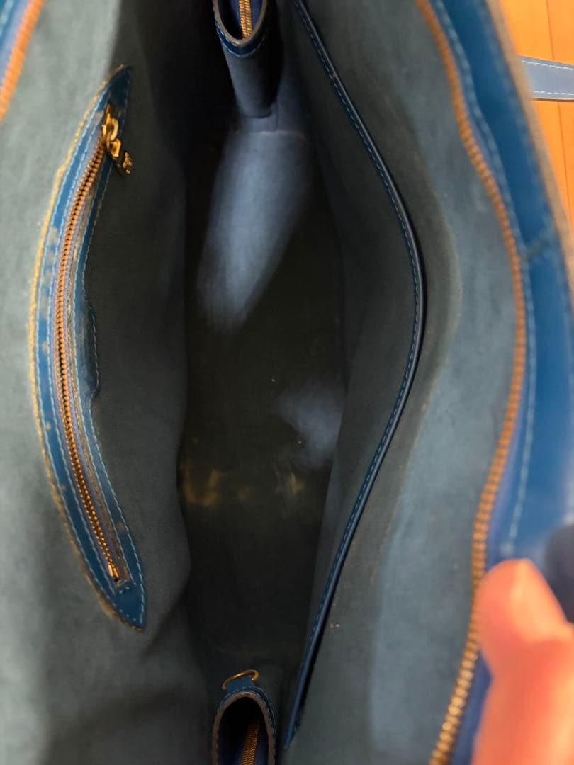 ま*お様 ルイヴィトン　エピ　リュサック　トートバッグ　ハンド　ブルー　肩掛け