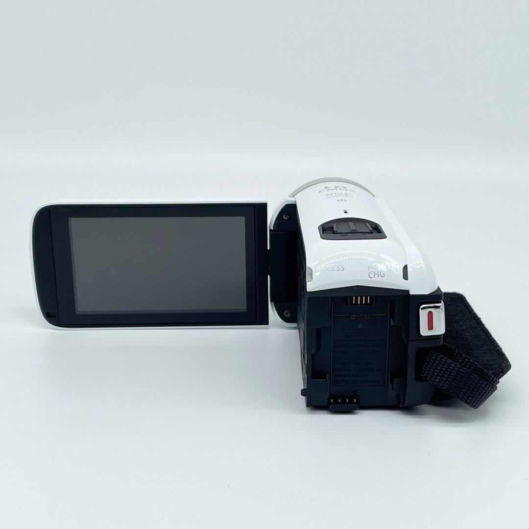 即配【美品】Canon iVIS HF R62 ホワイト ビデオカメラ 送料無料