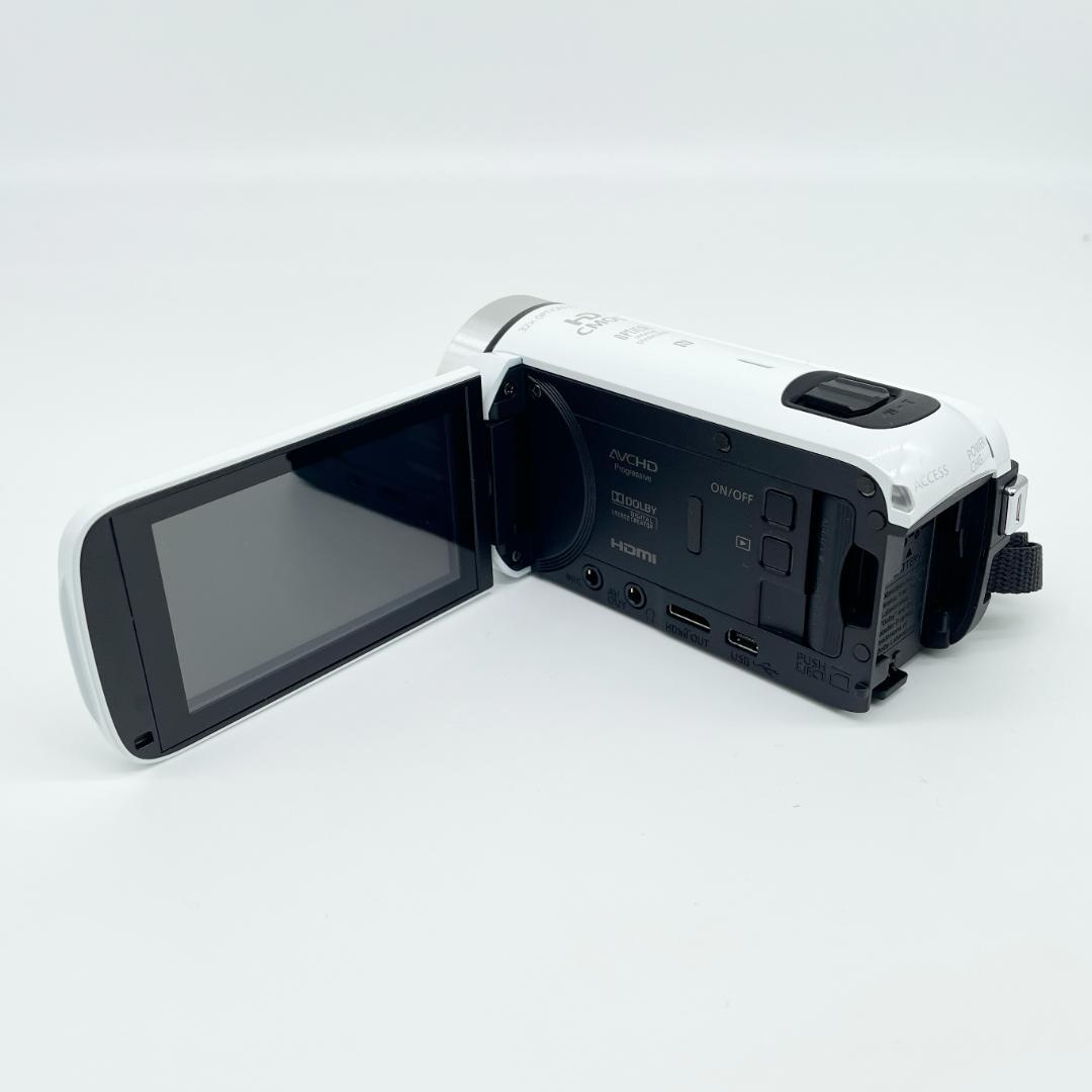 即配【美品】Canon iVIS HF R62 ホワイト ビデオカメラ 送料無料