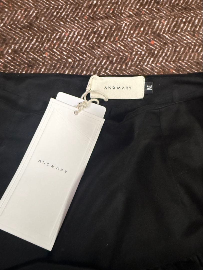 スカート andmary Mel gather skirt black M