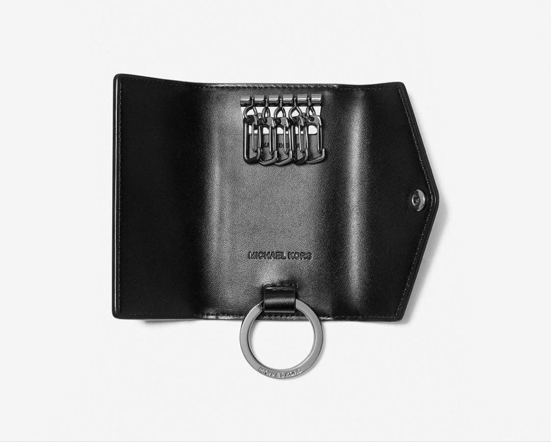 マイケルコース ロゴ キーケース ブラック MICHEAL KORS 新品