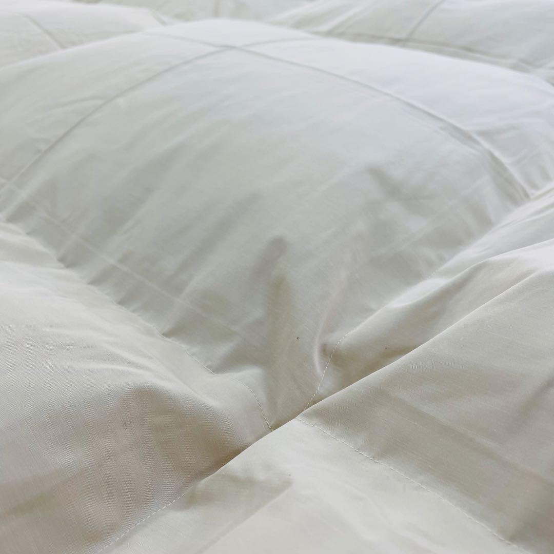 羽毛布団 ダブル 増量 抗菌防臭羽毛 日本製 サンドベージュ色 訳あり特別価格