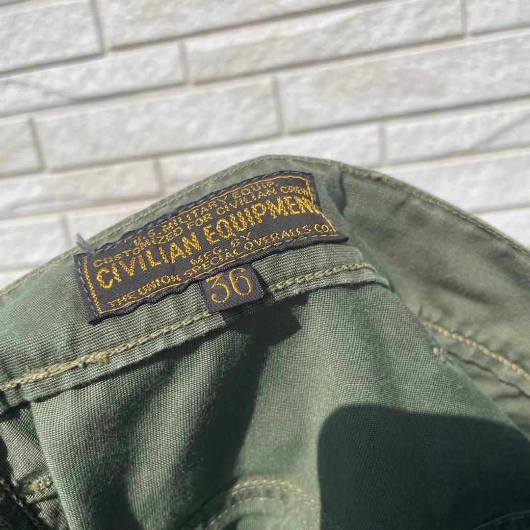 CIVILIAN EQUIPMENT　36　パンツ　カーキ　フリーホイーラーズ