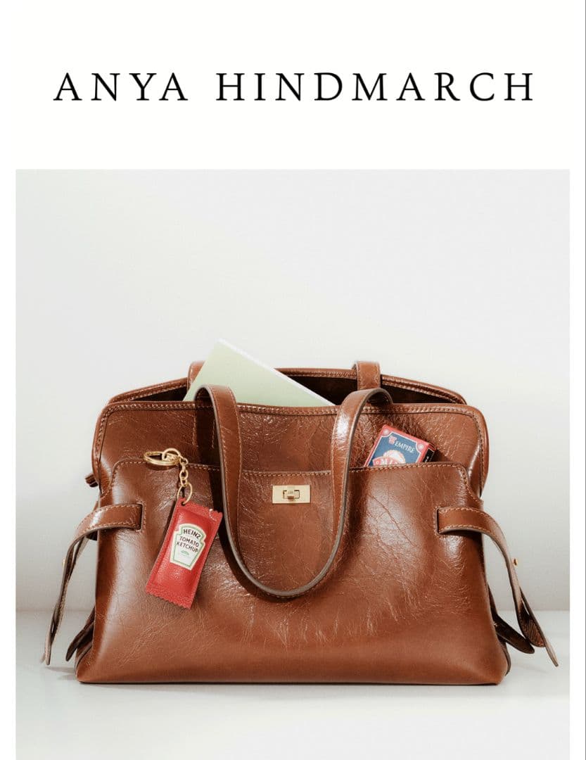 アニヤ・ハインドマーチHEINZケチャップバッグチャーム箱付き