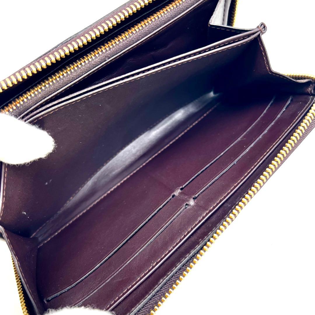 ルイヴィトン ヴェルニ アマラント ジッピーウォレット M93522 モノグラム