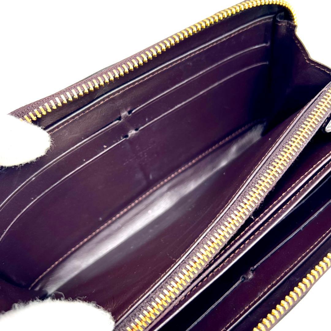 ルイヴィトン ヴェルニ アマラント ジッピーウォレット M93522 モノグラム