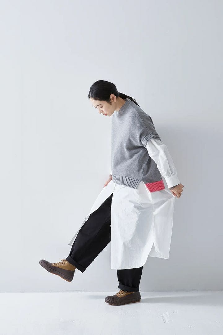 アトリエナルセ　ニットベスト　ネストローブ　fofofofa ホームスパン