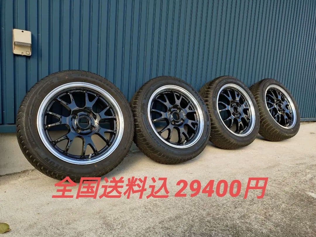 美品ホイール バリ山 スタッドレス 175/55R15 2022年製 2本分①