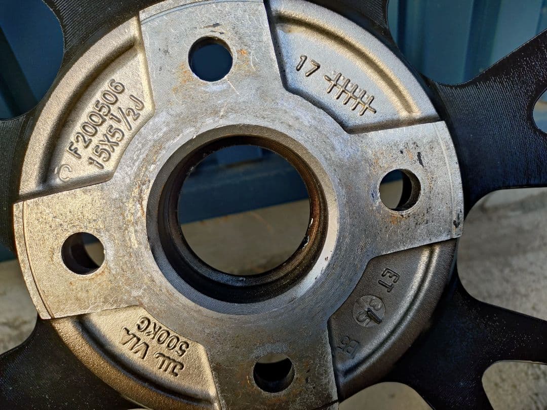 美品ホイール バリ山 スタッドレス 175/55R15 2022年製 2本分①