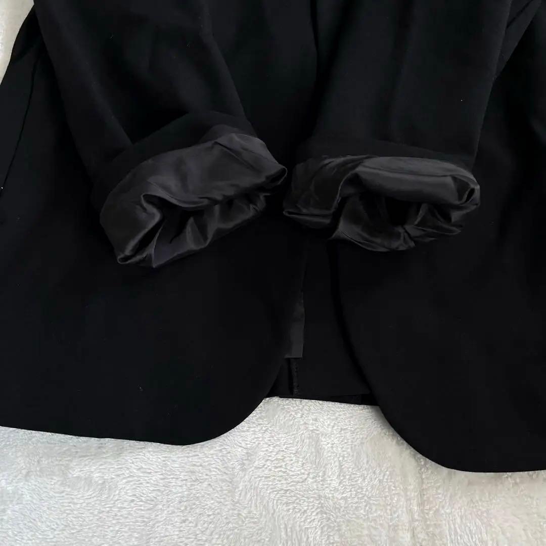 ごうCRONOS ノーカラージャケット 42 XL 黒 テーラード