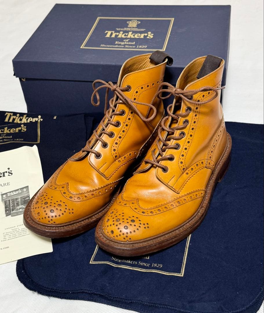 ◆イギリス製【25.5cm】Tricker's◆美品『MOLTON・ブーツ』◆