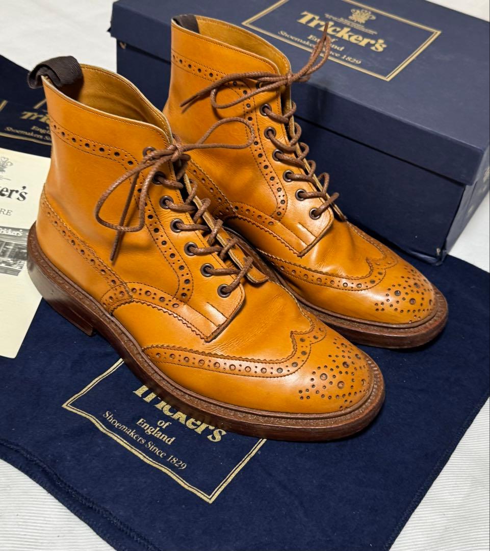 ◆イギリス製【25.5cm】Tricker's◆美品『MOLTON・ブーツ』◆