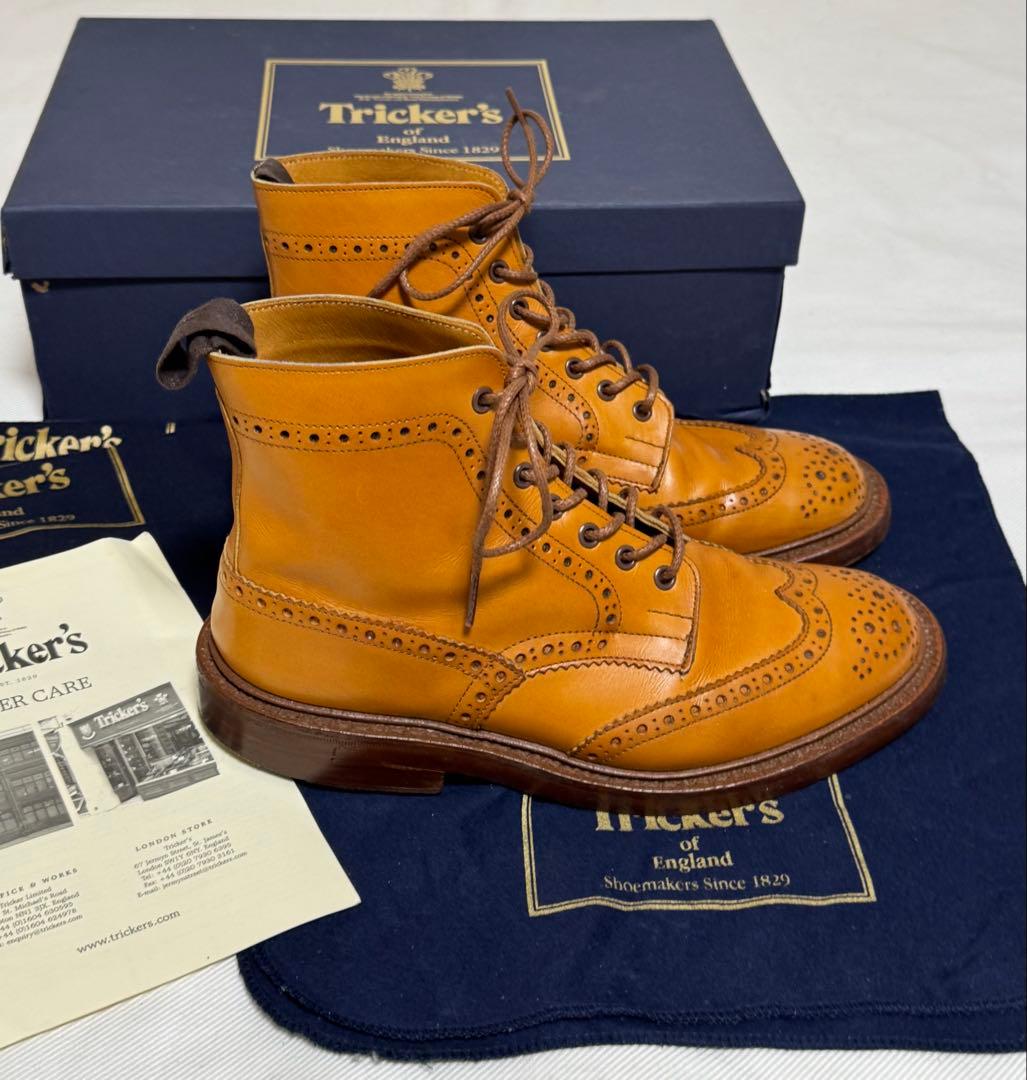 ◆イギリス製【25.5cm】Tricker's◆美品『MOLTON・ブーツ』◆
