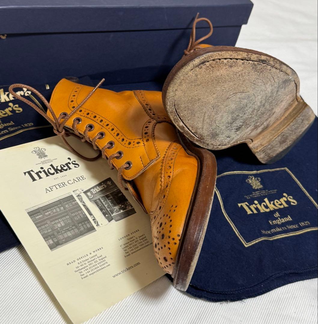 ◆イギリス製【25.5cm】Tricker's◆美品『MOLTON・ブーツ』◆