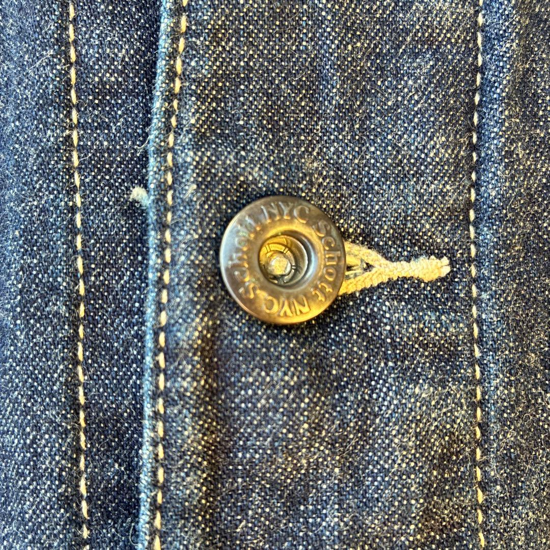 ショット　デニムベスト　サイズM