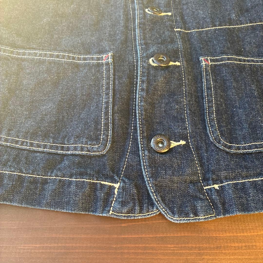 ショット　デニムベスト　サイズM
