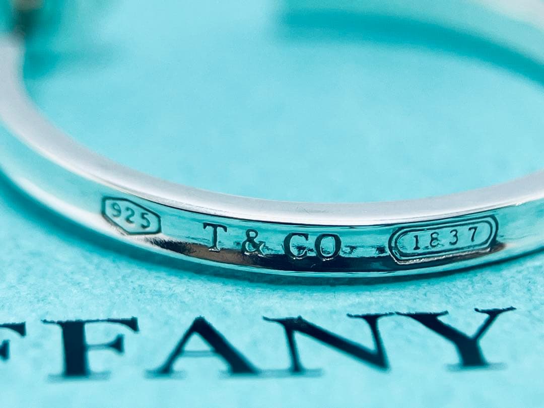 h591 超美品　ティファニー　1837 ラージ　フープ　ピアス　925 片側